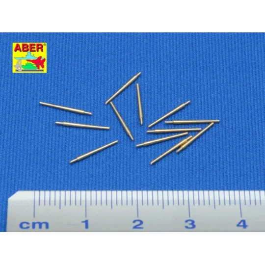 12 pcs 127 mm long barrels for Japan ships - Aber Models RE-350 L02