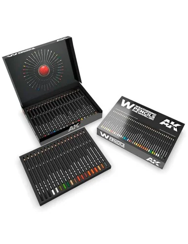 WEATHERING PENCILS DELUXE EDITION BOX (37 waterpencil colors) - AK ...