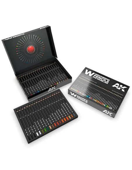 WEATHERING PENCILS DELUXE EDITION BOX (37 waterpencil colors) - AK ...