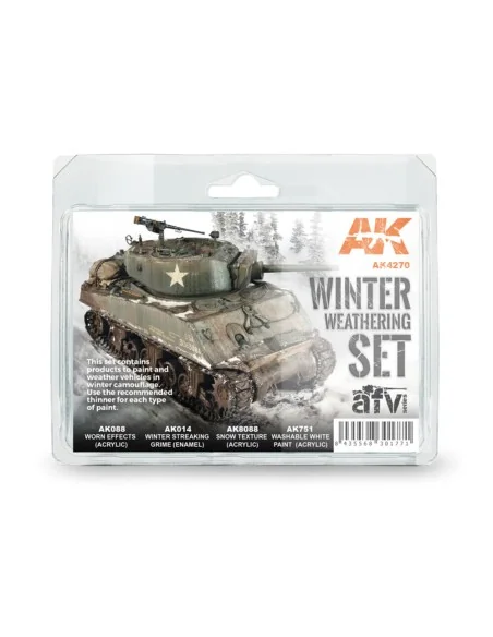 [NO_DESC] WINTER WEATHERING SET - AK Interactive AK4270