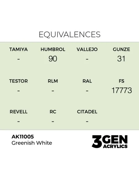 Greenish White 17ml - AK Interactive AK11005