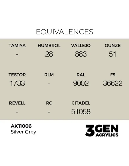 Silver Grey 17ml - AK Interactive AK11006