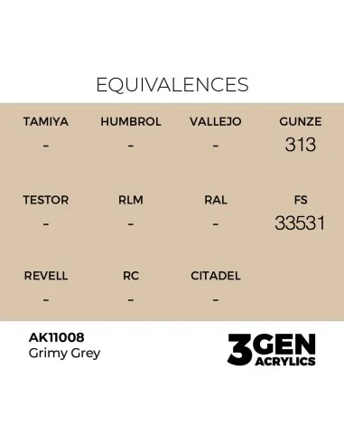 Grimy Grey 17ml - AK Interactive AK11008