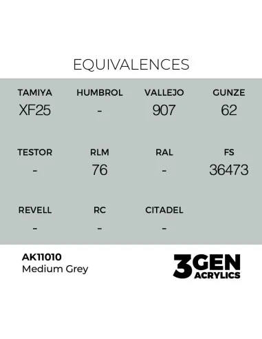 Medium Grey 17ml - AK Interactive AK11010