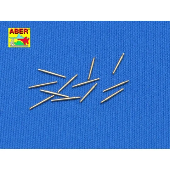 12 pcs 127 mm short barrels for Japan ships - Aber Models RE-350 L03