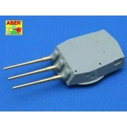 Set of 9 pcs 406 mm barrels Missouri, 1/350 - Aber Models RE-350 L04