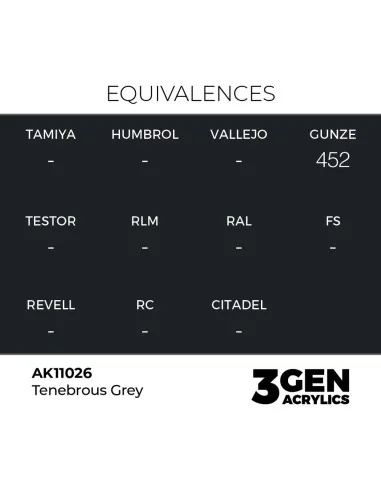 Tenebrous Grey 17ml - AK Interactive AK11026