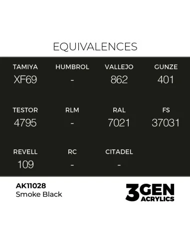 Smoke Black 17ml - AK Interactive AK11028