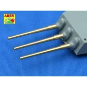 Set of 9 pcs 406 mm barrels Missouri, 1/350 - Aber Models RE-350 L04