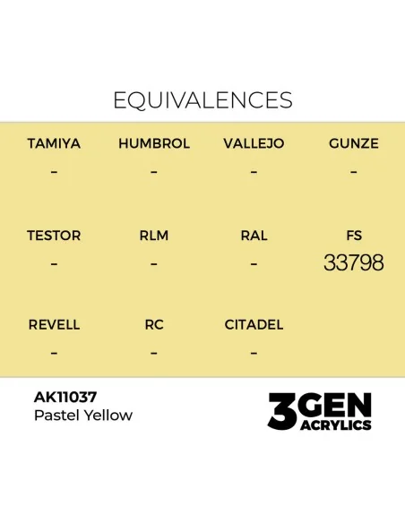 [NO_DESC] Pastel Yellow 17ml - AK Interactive AK11037