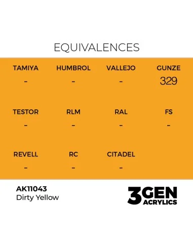 [NO_DESC] Dirty Yellow 17ml - AK Interactive AK11043