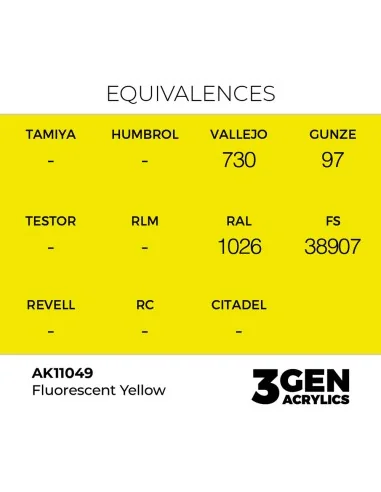 Fluorescent Yellow 17ml - AK Interactive AK11049
