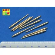 Set of 9 pcs 406 mm long barrels North Carolina, 1/350 - Aber Model... Set of 9 pcs 406 mm long barrels North Carolina, 1/350 - Aber Model...