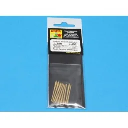 Set of 9 pcs 406 mm short barrels for North Carolina - Aber Models ...