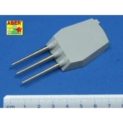 Set of 9 pcs 406 mm short barrels for North Carolina - Aber Models ...