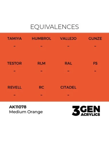 Medium Orange 17ml - AK Interactive AK11078