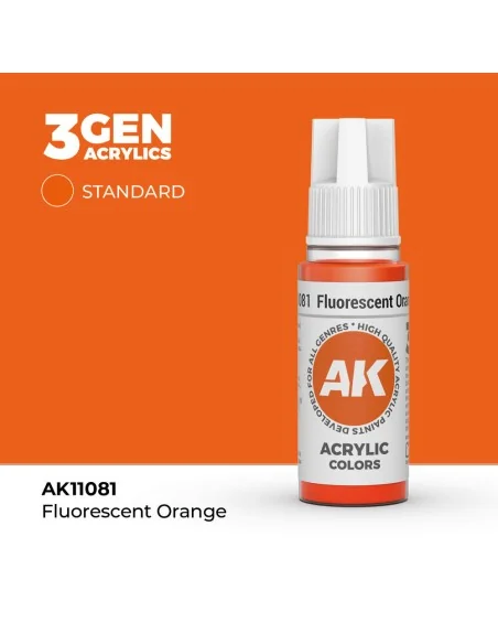 Fluorescent Orange 17ml - AK Interactive AK11081