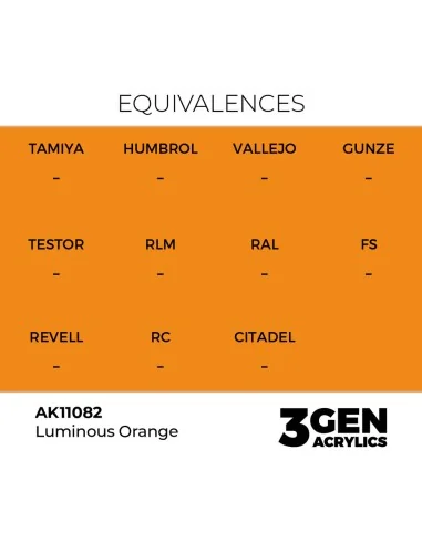[NO_DESC] Luminous Orange 17ml - AK Interactive AK11082