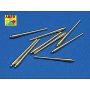 Set of 9 pcs 406 mm short barrels for North Carolina - Aber Models ...