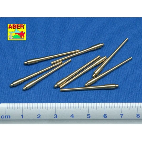 Set of 9 pcs 406 mm short barrels for North Carolina, 1/350 - Aber ...