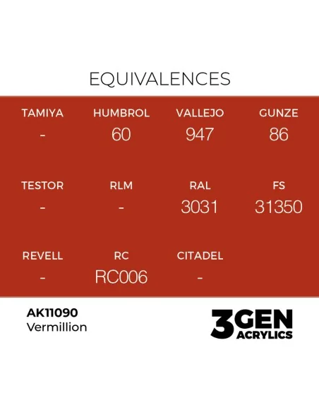 Vermillion 17ml - AK Interactive AK11090