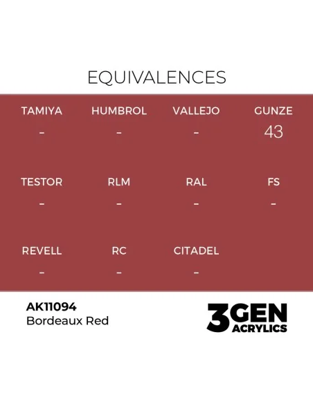 Bordeaux Red 17ml - AK Interactive AK11094