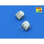 Set of pcs 127 mm barrels for U.S.Navy ships, 1/350 - Aber Models R... Set of pcs 127 mm barrels for U.S.Navy ships, 1/350 - Aber Models R...