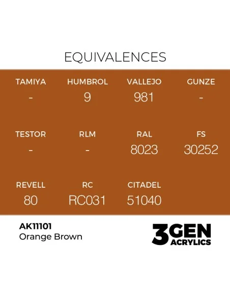 [NO_DESC] Orange Brown 17ml - AK Interactive AK11101