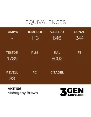 [NO_DESC] Mahogany Brown 17ml - AK Interactive AK11106