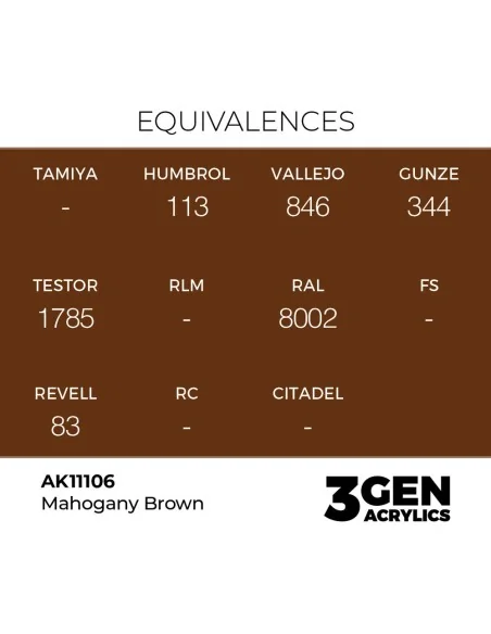 Mahogany Brown 17ml - AK Interactive AK11106