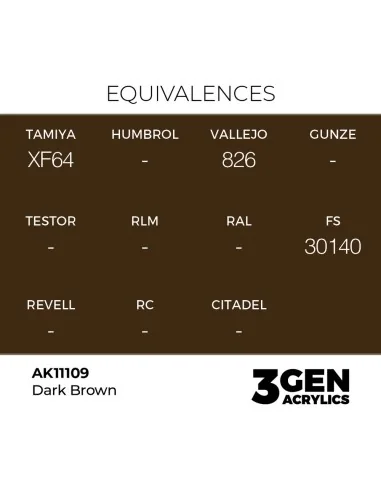 Dark Brown 17ml - AK Interactive AK11109