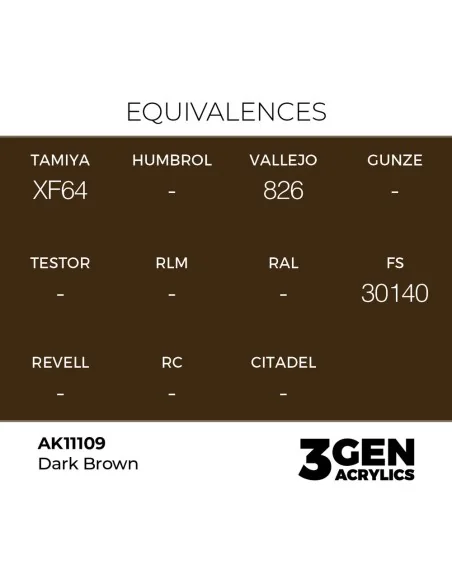 Dark Brown 17ml - AK Interactive AK11109