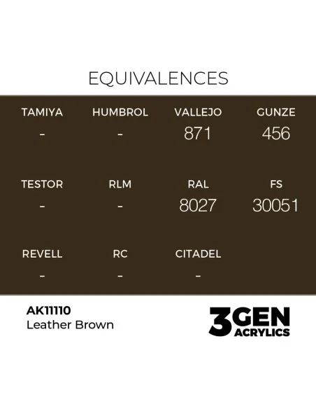 [NO_DESC] Leather Brown 17ml - AK Interactive AK11110