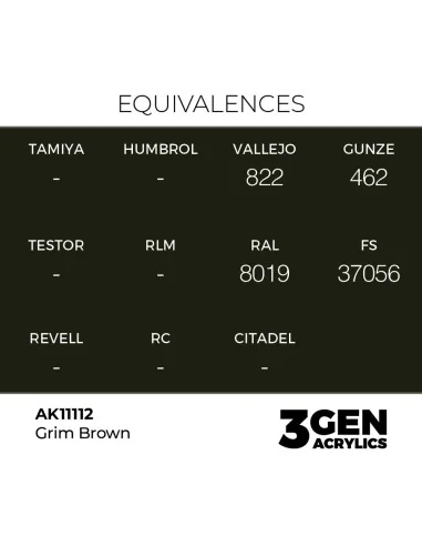 Grim Brown 17ml - AK Interactive AK11112