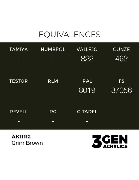 [NO_DESC] Grim Brown 17ml - AK Interactive AK11112