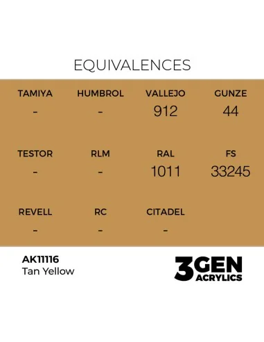[NO_DESC] Tan Yellow 17ml - AK Interactive AK11116