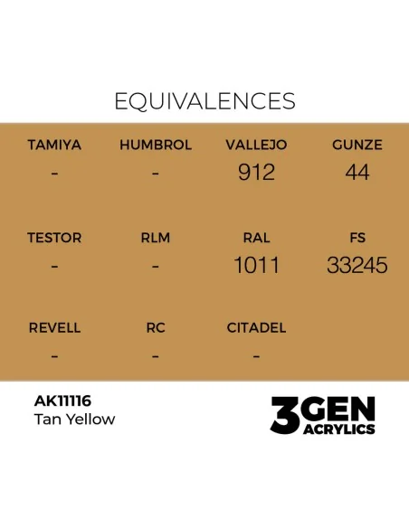Tan Yellow 17ml - AK Interactive AK11116