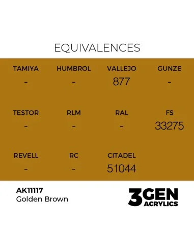 Golden Brown 17ml - AK Interactive AK11117
