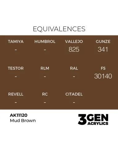 Mud Brown 17ml - AK Interactive AK11120