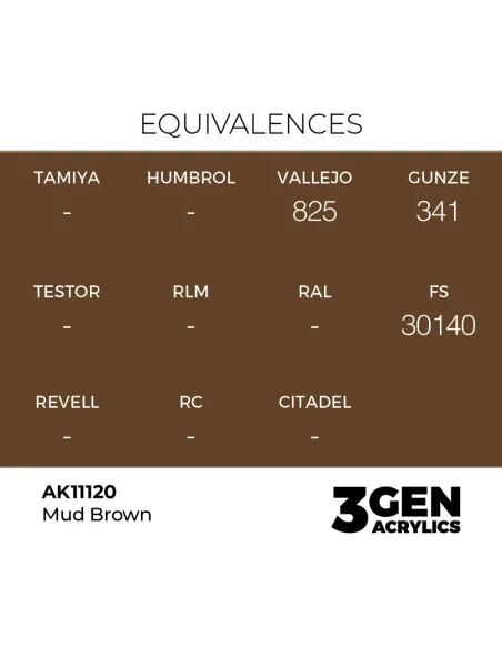 Mud Brown 17ml - AK Interactive AK11120