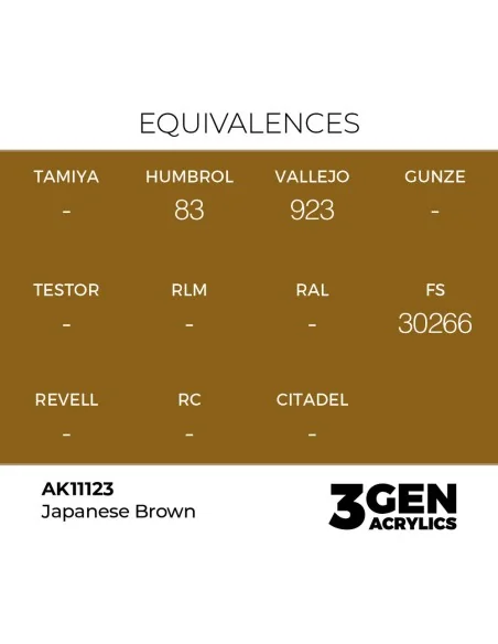 Japanese Brown 17ml - AK Interactive AK11123