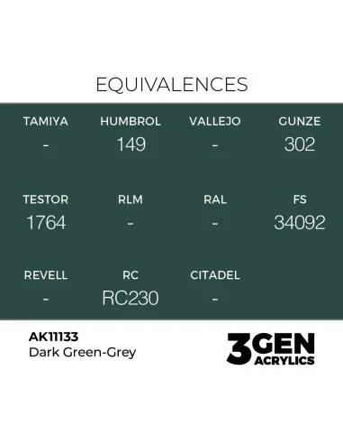 Dark Green-Grey 17ml - AK Interactive AK11133