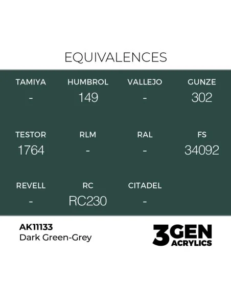 [NO_DESC] Dark Green-Grey 17ml - AK Interactive AK11133