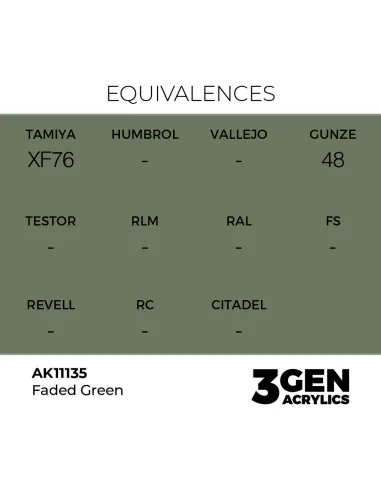 [NO_DESC] Faded Green 17ml - AK Interactive AK11135