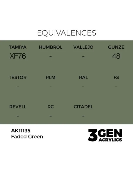 [NO_DESC] Faded Green 17ml - AK Interactive AK11135