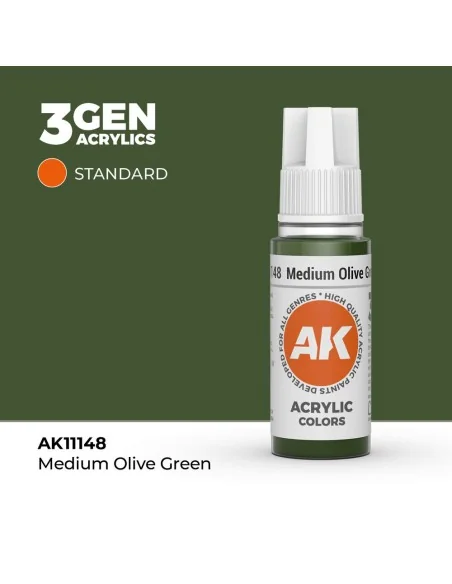 Medium Olive Green 17ml - AK Interactive AK11148