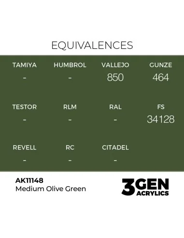 [NO_DESC] Medium Olive Green 17ml - AK Interactive AK11148