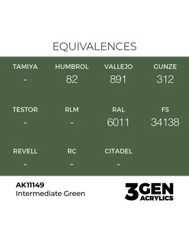 [NO_DESC] Intermediate Green 17ml - AK Interactive AK11149