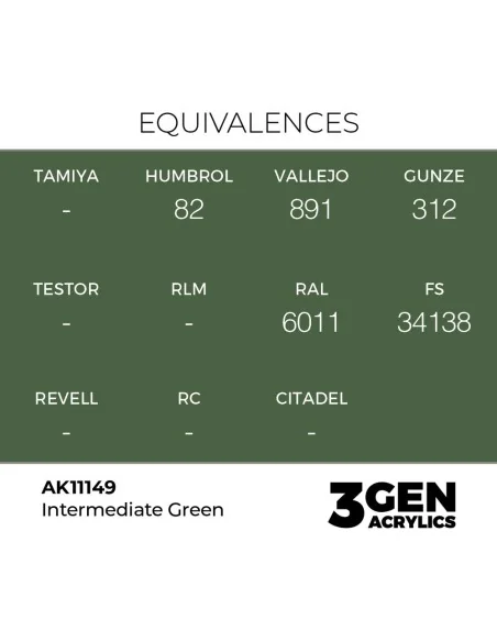 Intermediate Green 17ml - AK Interactive AK11149