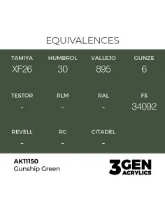 Gunship Green 17ml - AK Interactive AK11150 2